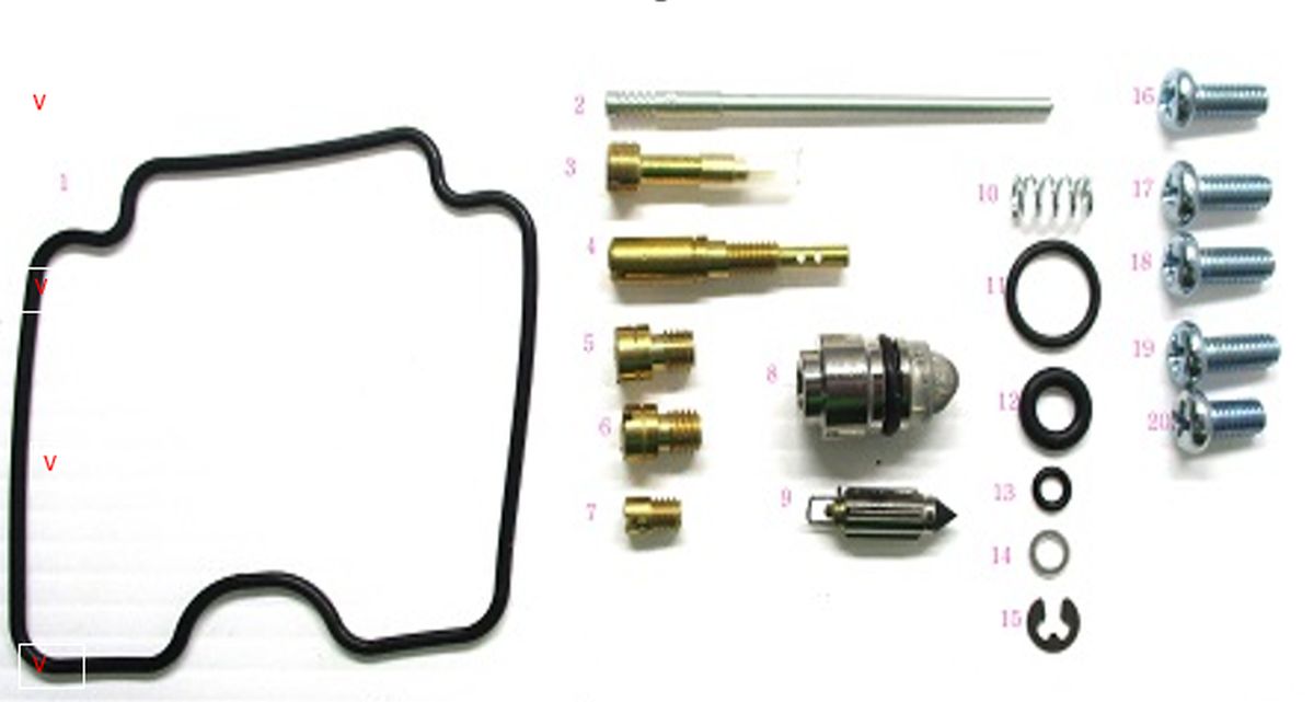 BEARING WORX CARBURETOR REPAIR KIT SUZUKI LT-F 300F KING QUAD '00-'02