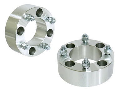 Bronco ATV silver aluminum wheel spacers 4/115 1"/25mm