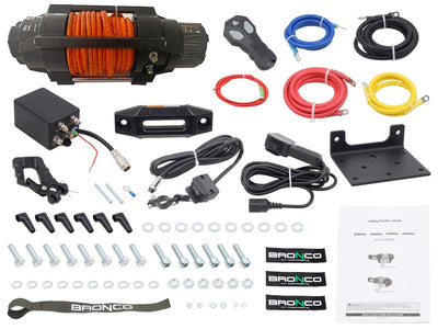 Bronco HDCS WINCH 4500 mit Synthetikseil und Fernbedienung