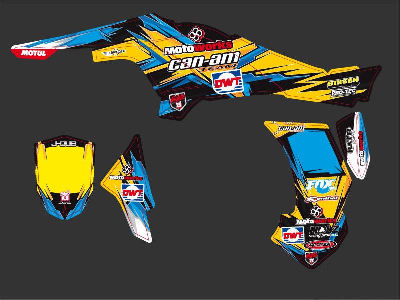 Load image into Gallery viewer, CAN AM DS 450 ATV REPLICA JÉRÉMIE WARNIA GRAPHIC KIT LE TOUQUET
