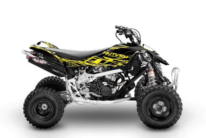 CAN AM DS 650 ATV ERASER FLUO GRAPHIC KIT YELLOW