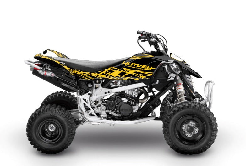 Laden Sie das Bild in Galerie -Viewer, CAN AM DS 650 ATV ERASER GRAPHIC KIT YELLOW BLACK
