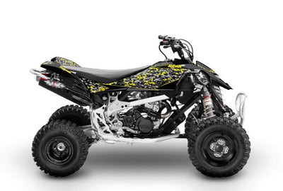 CAN AM DS 650 ATV PREDATOR GRAPHIC KIT BLACK GREY YELLOW