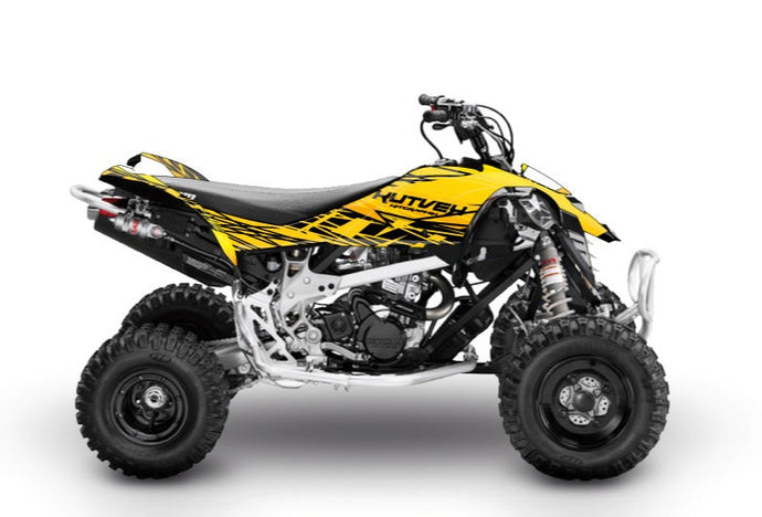 CAN AM DS 90 ATV ERASER GRAPHIC KIT YELLOW