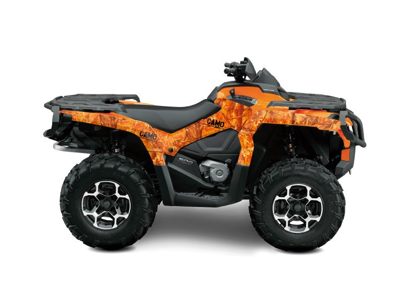 Laden Sie das Bild in Galerie -Viewer, CAN AM OUTLANDER 1000 ATV CAMO GRAPHIC KIT ORANGE
