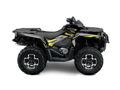 CAN AM OUTLANDER 1000 ATV STAGE GRAPHIC KIT NEON GREY