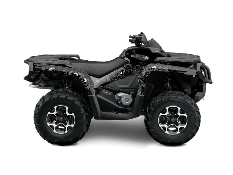 CAN AM OUTLANDER 1000 ATV ZOMBIES DARK GRAPHIC KIT BLACK