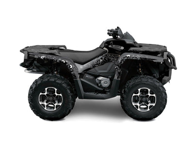 CAN AM OUTLANDER 1000 ATV ZOMBIES DARK GRAPHIC KIT BLACK