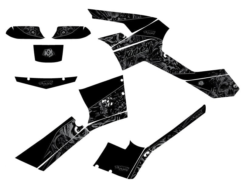 Chargez l&#39;image dans la visionneuse de la galerie, CAN AM OUTLANDER 500-650-800 MAX ATV ZOMBIES DARK GRAPHIC KIT BLACK
