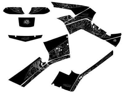 CAN AM OUTLANDER 500-650-800 XTP ATV ZOMBIES DARK GRAPHIC KIT BLACK
