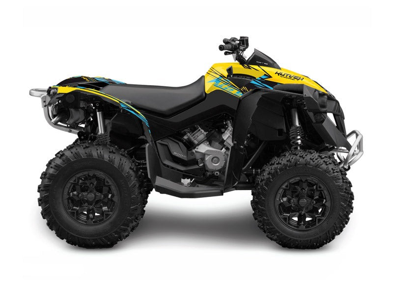 Load image into Gallery viewer, CAN AM RENEGADE ATV ERASER GRAPHIC KIT YELLOW BLUE
