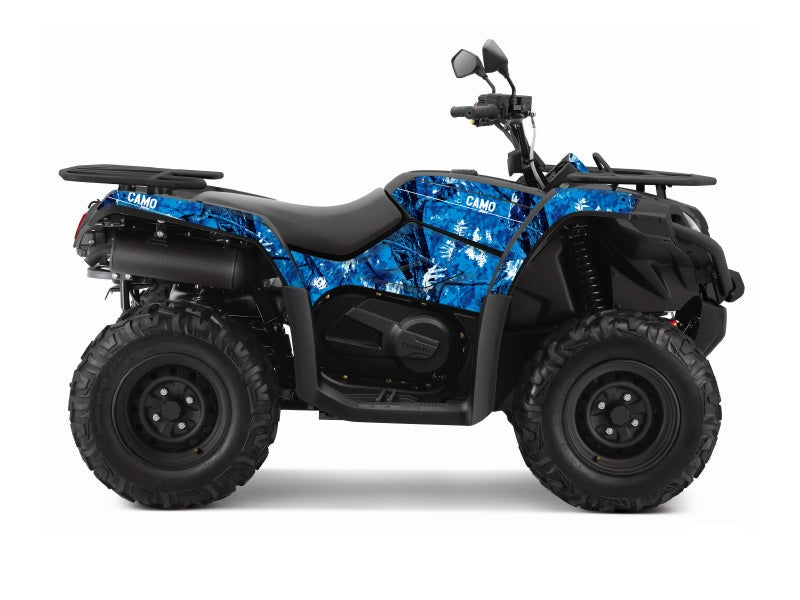 Chargez l&#39;image dans la visionneuse de la galerie, CF MOTO CFORCE 450 S ATV CAMO GRAPHIC KIT BLUE
