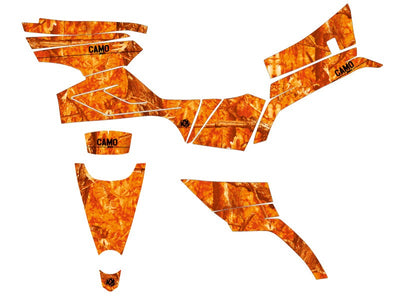 CF MOTO CFORCE 520 S ATV CAMO GRAPHIC KIT ORANGE
