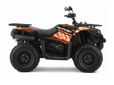CF MOTO CFORCE 520 S ATV ERASER GRAPHIC KIT ORANGE BLACK