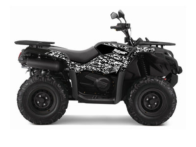 CF MOTO CFORCE 520 S ATV PREDATOR GRAPHIC KIT BLACK