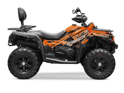 CF MOTO CFORCE 600 ATV BRUSH GRAPHIC KIT ORANGE