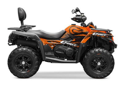 CF MOTO CFORCE 600 ATV SPLATTER GRAPHIC KIT ORANGE