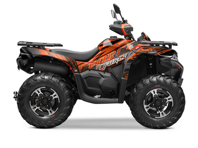CF MOTO CFORCE 625 ATV BRUSH GRAPHIC KIT ORANGE