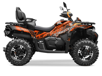 CF MOTO CFORCE 625 TOURING ATV BRUSH GRAPHIC KIT ORANGE