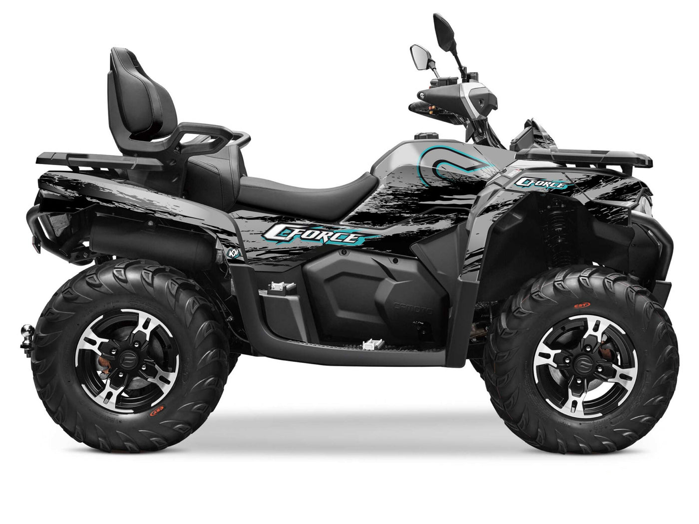 CF MOTO CFORCE 625 TOURING ATV SPLATTER GRAPHIC KIT GREY