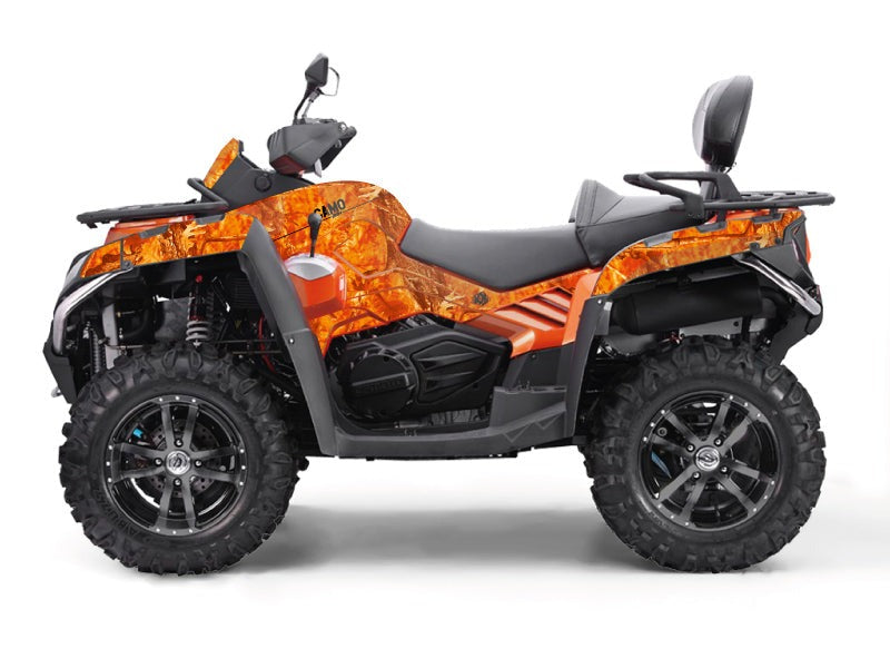 Chargez l&#39;image dans la visionneuse de la galerie, CF MOTO CFORCE 800 S ATV CAMO GRAPHIC KIT ORANGE
