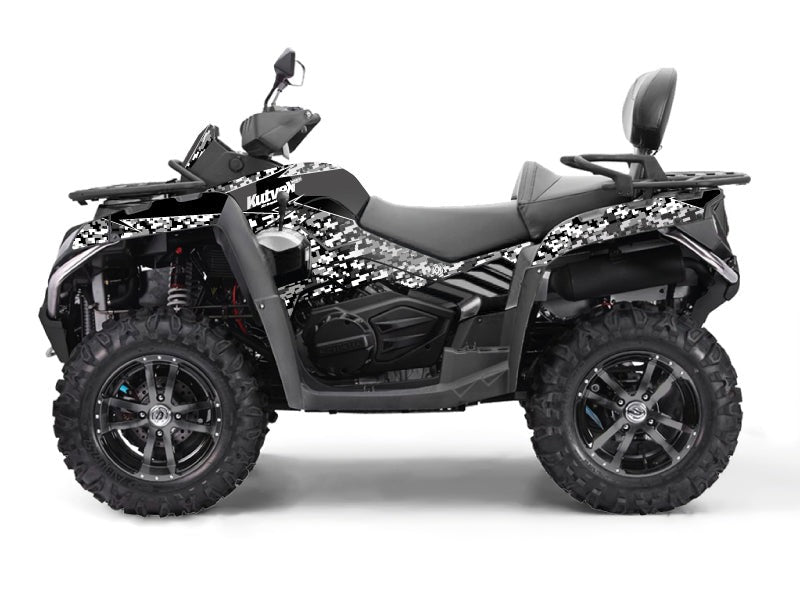 CF MOTO CFORCE 800 S ATV PREDATOR GRAPHIC KIT BLACK