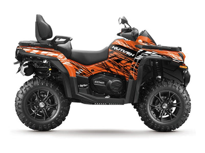 CF MOTO CFORCE 800 XC ATV ERASER GRAPHIC KIT ORANGE BLACK