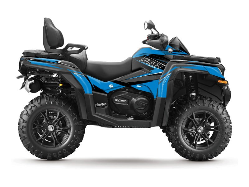 Laden Sie das Bild in Galerie -Viewer, CF MOTO CFORCE 800 XC ATV STAGE GRAPHIC KIT BLUE BLACK
