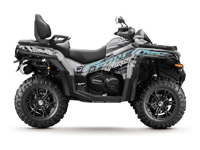 Chargez l&#39;image dans la visionneuse de la galerie, CF MOTO CFORCE 850 XC ATV BRUSH GRAPHIC KIT GREY
