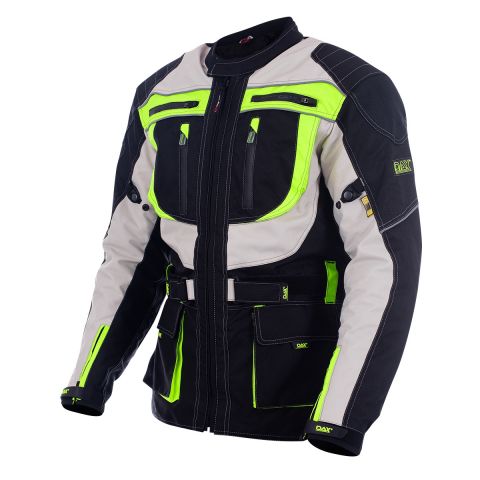DAX ENDURO BLACK JACKET, MAXDURA / DUBLAN WITH PROTECTORS