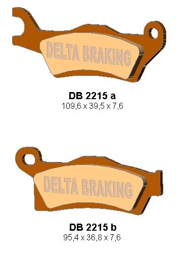 DELTA BRAKING BRAKE PADS KH617 CAN-AM OUTLANDER / RENEGADE  RIGHT FRONT/REAR