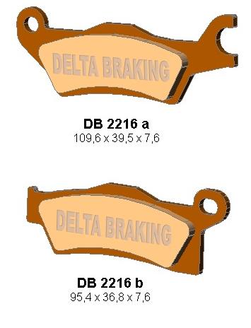 PLAQUETTES DE FREIN DELTA BRAKING KH618 CAN-AM OUTLANDER / OUTLANDER AVANT GAUCHE