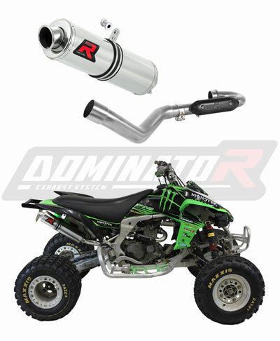 KAWASAKI KFX 450 2008 - 2014 FULL EXHAUST SYSTEM COLLECTOR SILENCER GP1 + DB KILLER MEDIUM