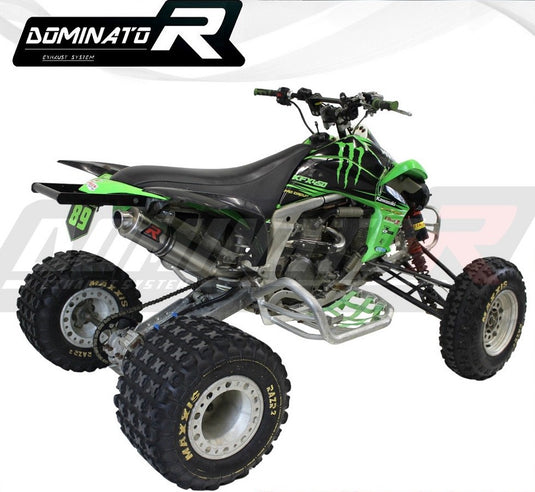 KAWASAKI KFX 450 2008–2014 VOLLSTÄNDIGES ABGASANLAGE-KOLLEKTOR-SCHALLDÄMPFER GP1 + DB KILLER MEDIUM