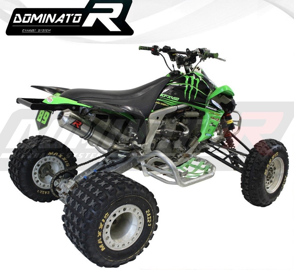 【kushiken】DJM-450 セット KAWASAKI KFX 450 2008 - 2014 FULL EXHAUST SYSTEM COLLECTOR