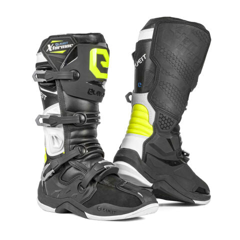 Chargez l&#39;image dans la visionneuse de la galerie, ELEVEIT X TARMAC BLACK/FLUO YELLOW atv moto shoes
