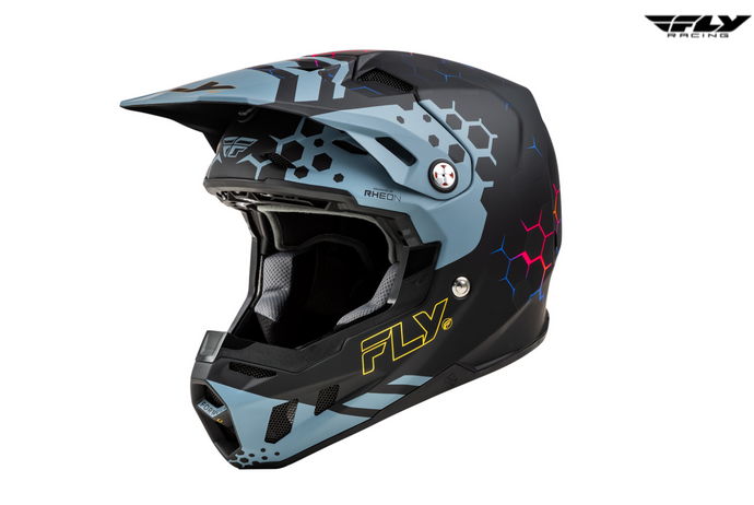 FLY RACING Formula CC Tektonic Helmet - Matte Black/Slate 73-4333