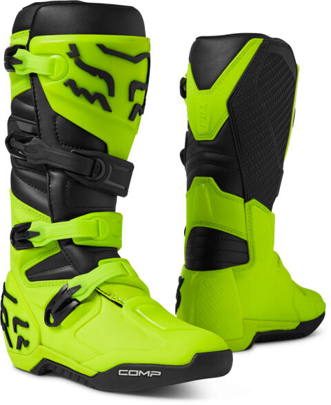 Load image into Gallery viewer, FOX COMP BOOT, FLUO YELLOW MX23 motocross atv shoes
