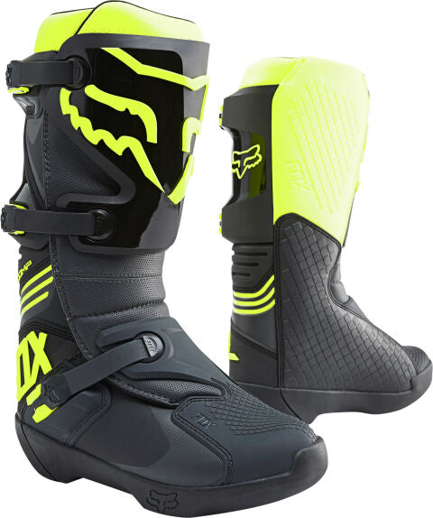 FOX COMP BOOT - BLACK/YELLOW MX22 motocross atv boots shoes