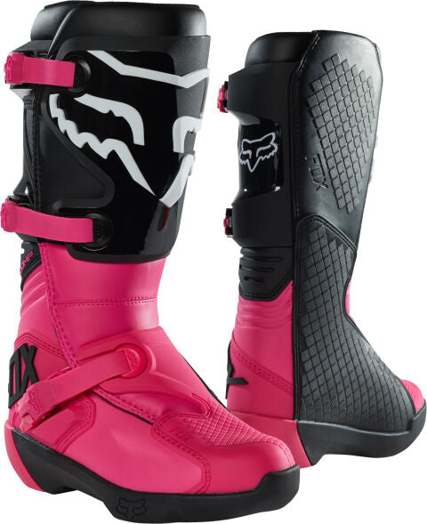 FOX WOMEN BOOTS - BLACK/PINK MX23 motocross shoes