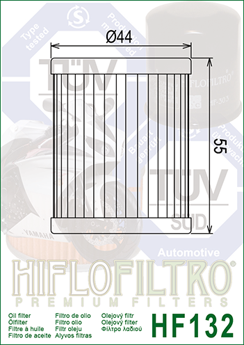 HIFLO OIL FILTER ARCTIC CAT 250 350 HF132