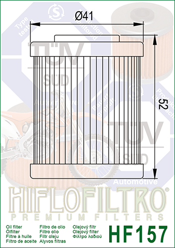 HIFLO OIL FILTER KTM XC450 XC525 ATV QUAD HF157 (2ND)