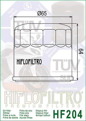 ÖLFILTER YAMAHA YFM GRIZZLY KODIAK 350-700 HF204