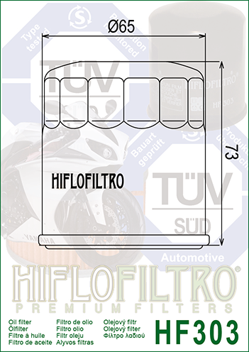 HIFLO OIL FILTER KAWASAKI KLF KVF 300 400 PRAIRIE BAYOU HF303