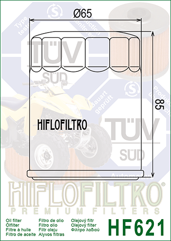 HIFLO OIL FILTER ARCTIC CAT TRV ALTERRA 300-1000 HF621
