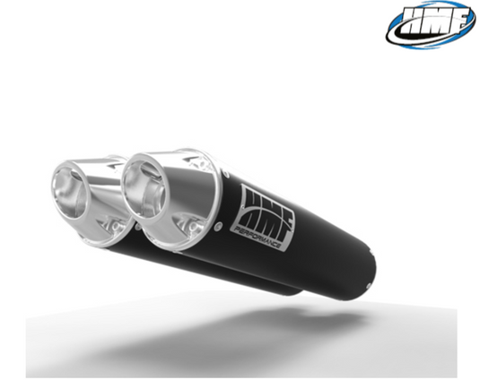 HMF Dual Performance Series Silencer - Black/ Euro Polaris RZR 1000 35605637786