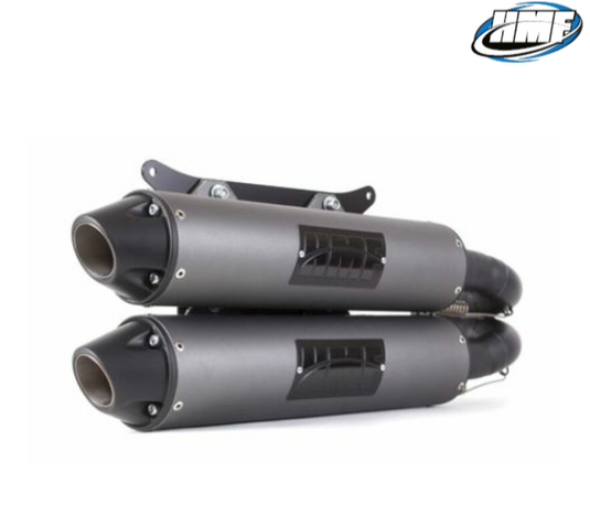 HMF Performance Series Silencer -Brushed Stainless Steel Stainless steel Polaris RZR XP TURBO  035605638792