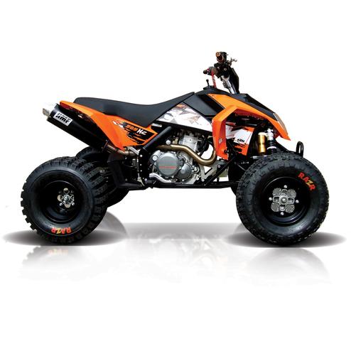 Load image into Gallery viewer, HMF STAINLESS STEEL SLIP-ON EXHAUST SYSTEM FOR KTM 450,505, 525 SX XC ATV QUAD
