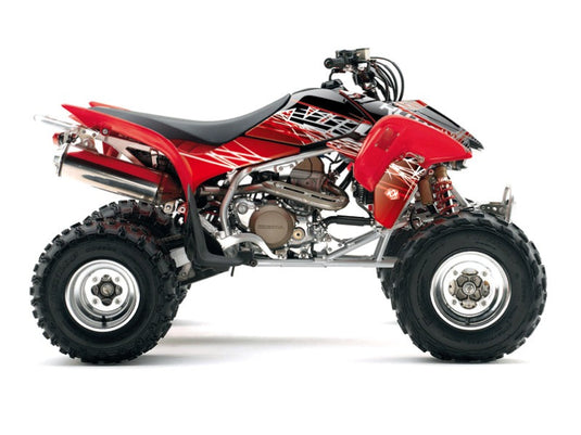 HONDA 250 TRX R ATV ERASER GRAPHIC KIT RED WHITE