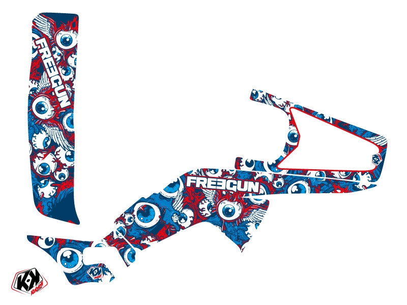 HONDA 400 TRX ATV FREEGUN EYED GRAPHIC KIT ROT